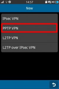 samsung wave pptp vpn settings