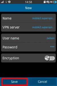 samsung wave pptp vpn settings
