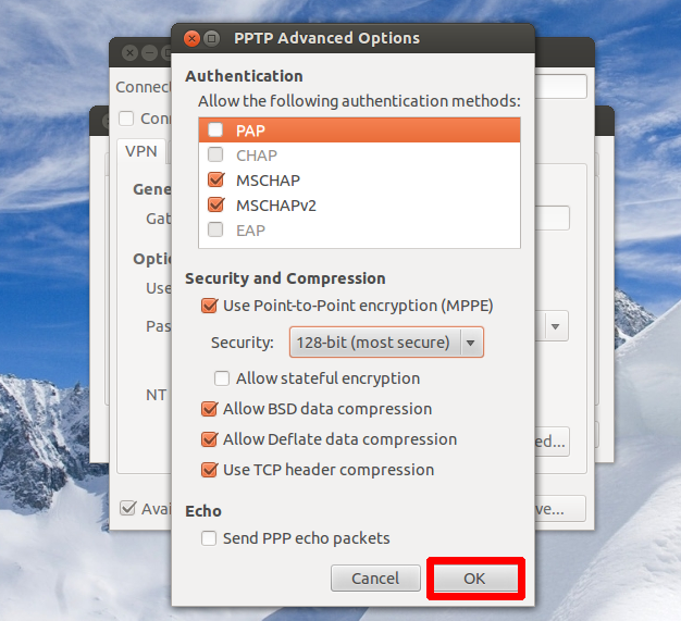 pptp remote desktop connection mac