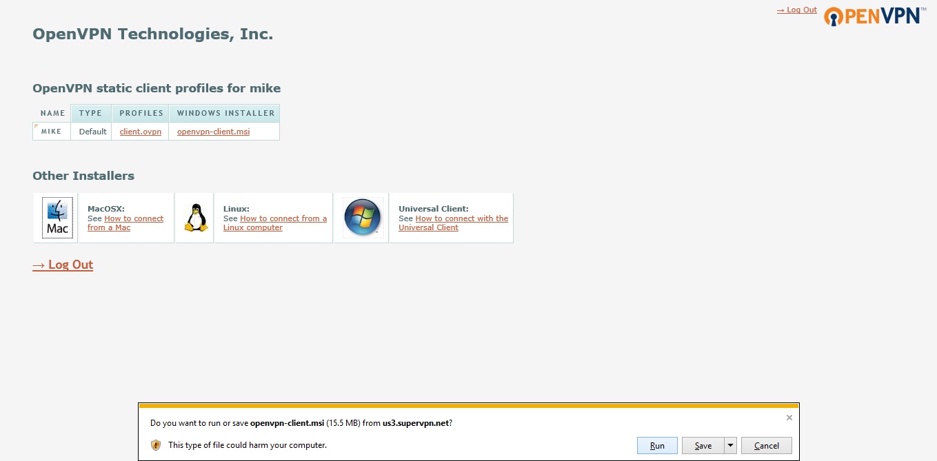 Fortinet Client Install